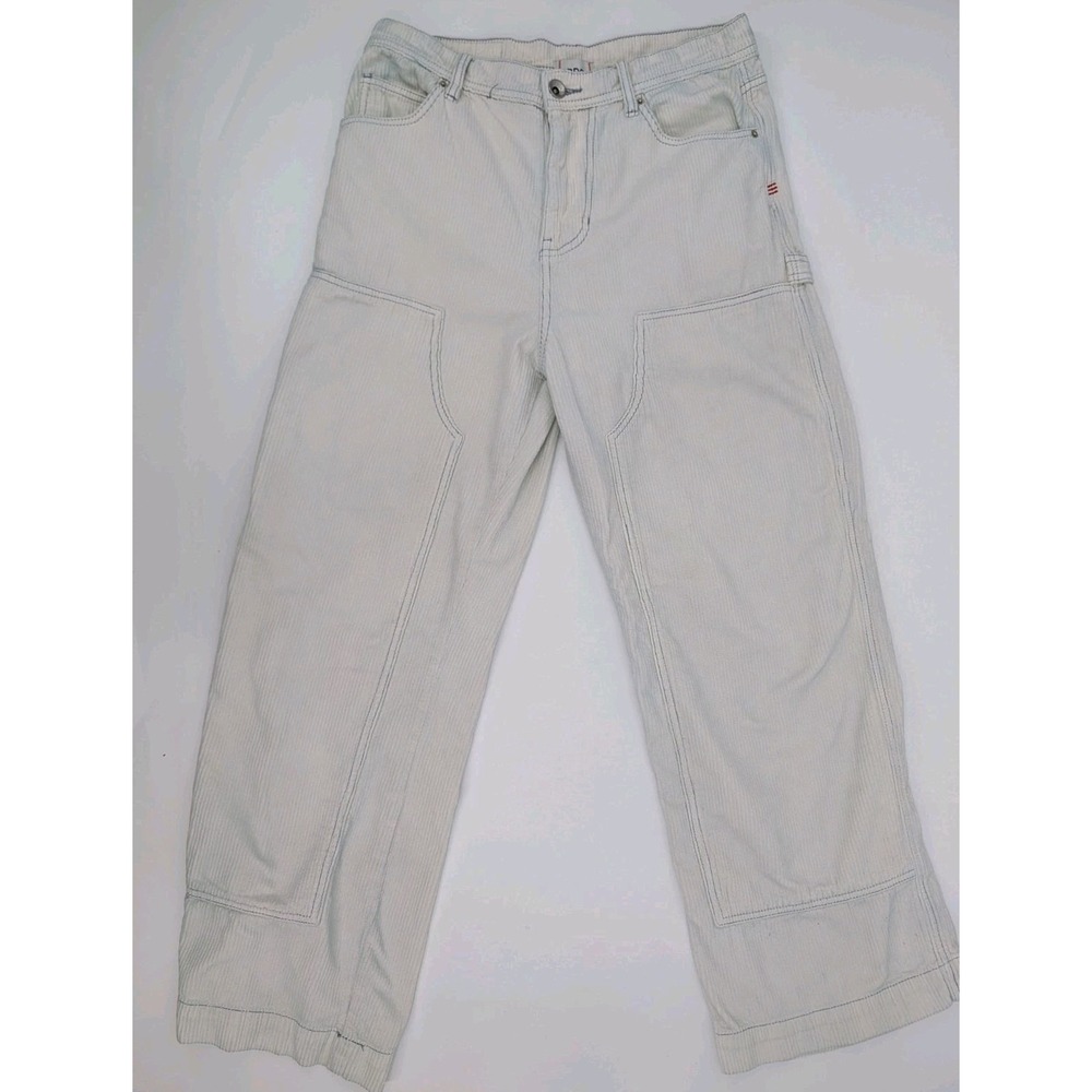 BDG Corduroy Carpenter Pants Cream Size 30 Baggy Double Knee High Rise Y2K 90s